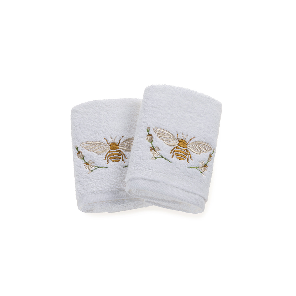 jogo lavabo e rosto trussardi 100 algodao limoncino