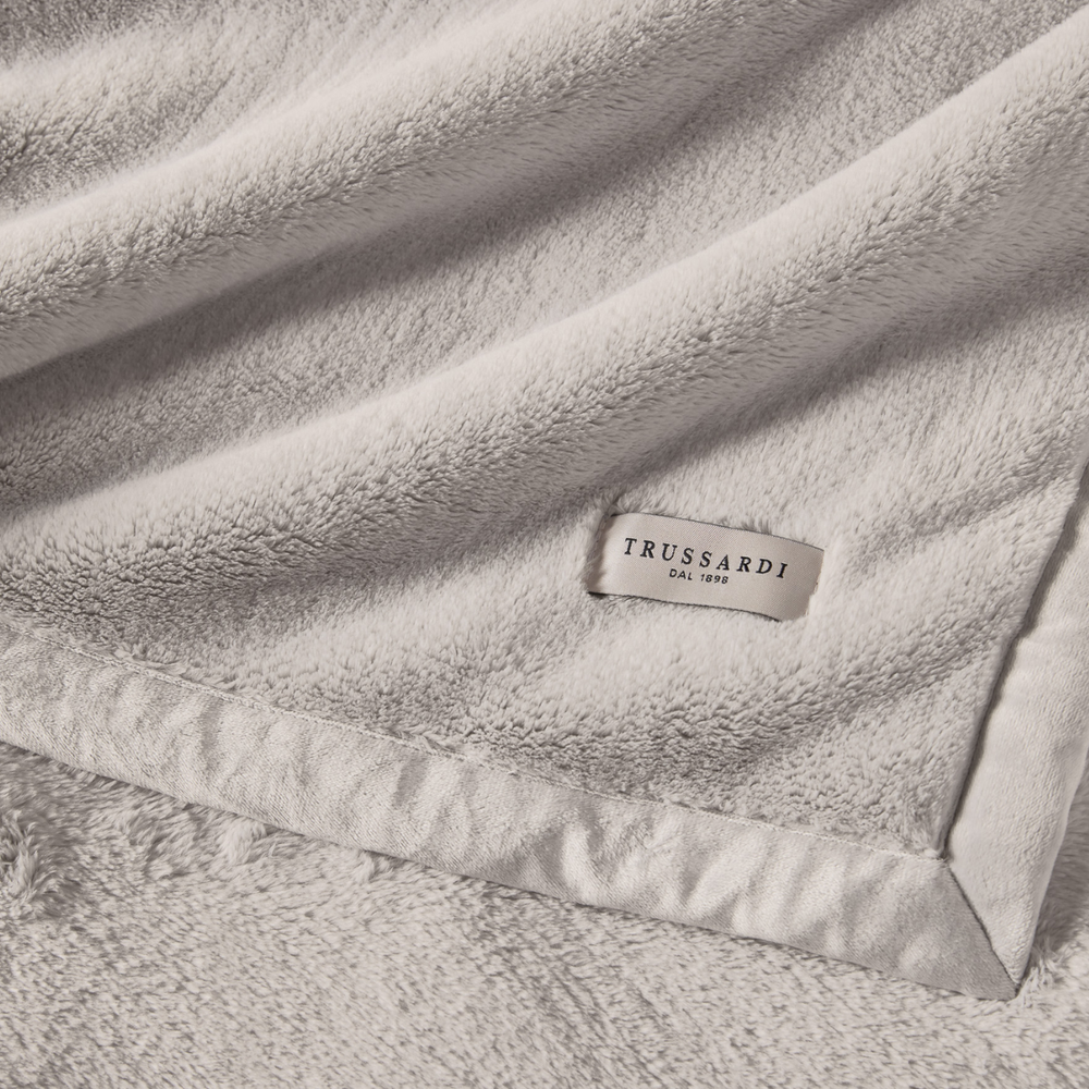 01 cobertor trussardi microfibra aveludado nales cenere casal