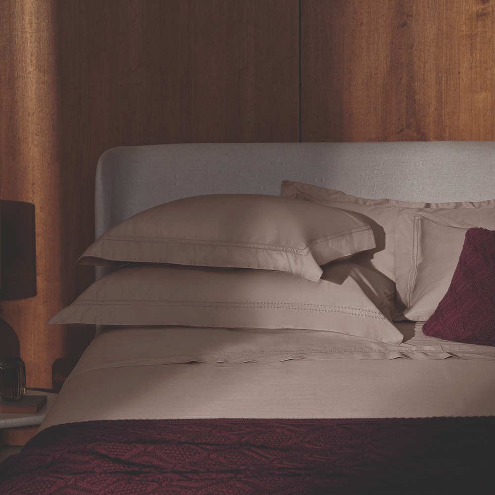 01 jogo de cama trussardi 300 fios 100 algodao egipcio galieno nocciola queen