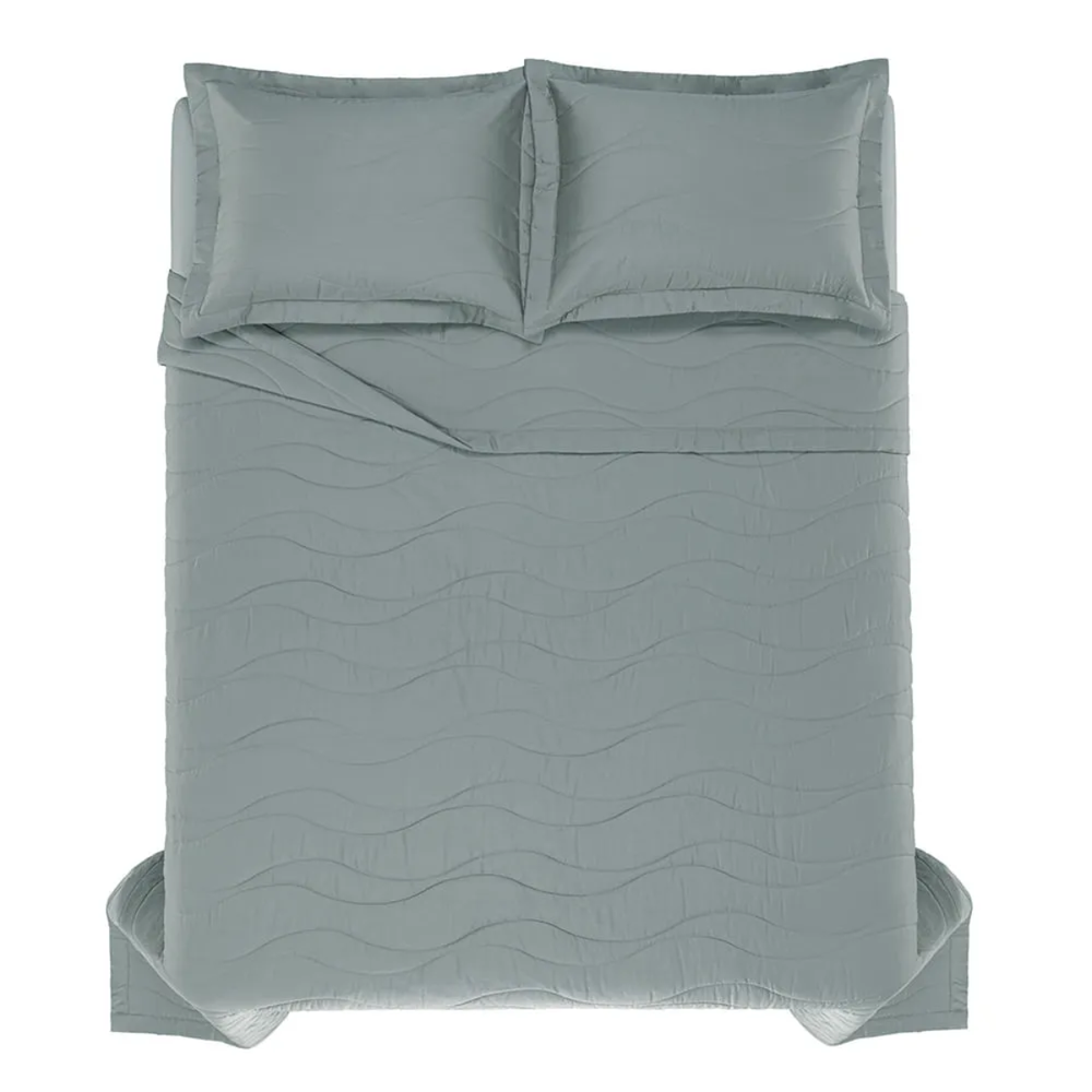 01 jogo de colcha trussardi 300 fios 100 algodao egipcio novara azul mare