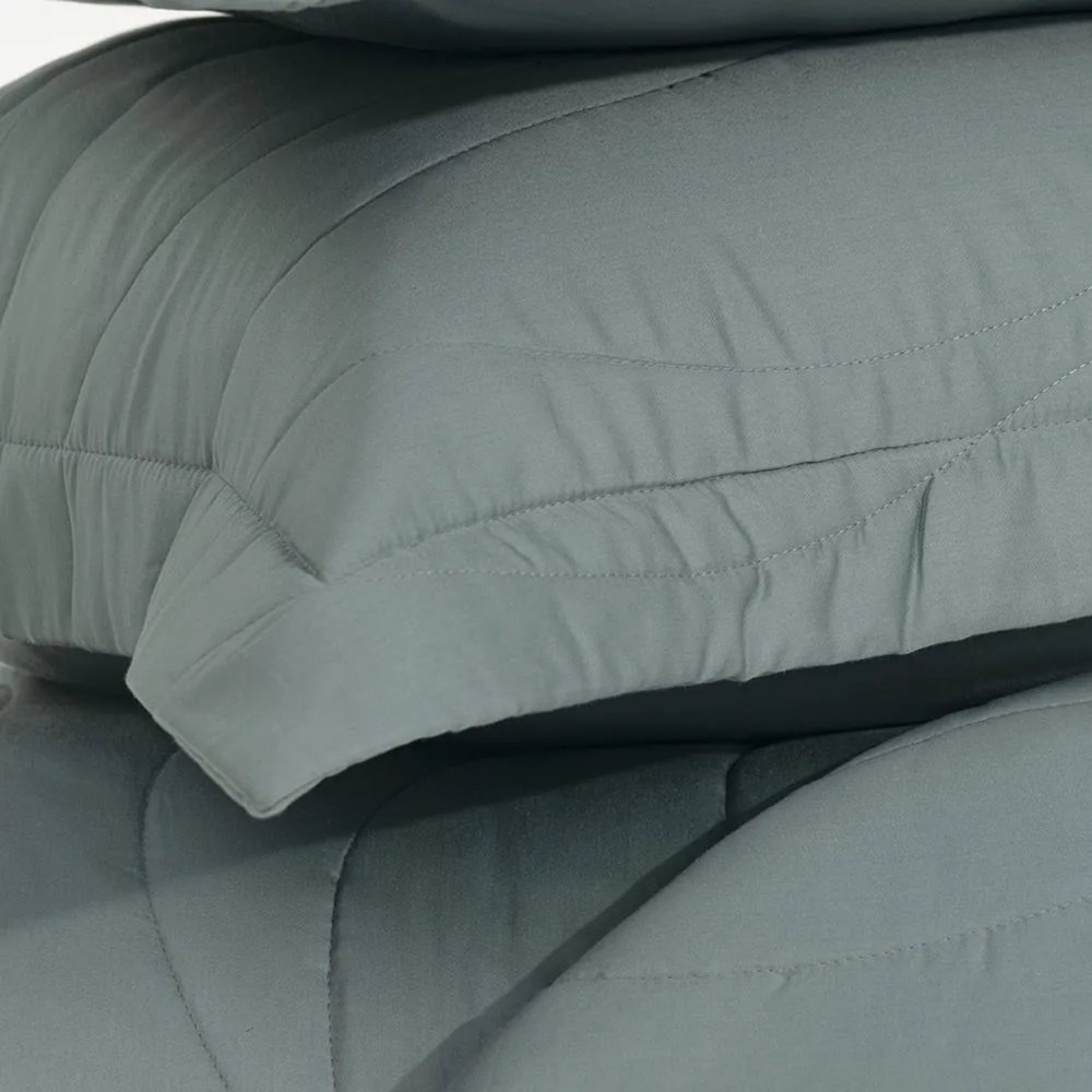 02 jogo de colcha trussardi 300 fios 100 algodao egipcio novara azul mare