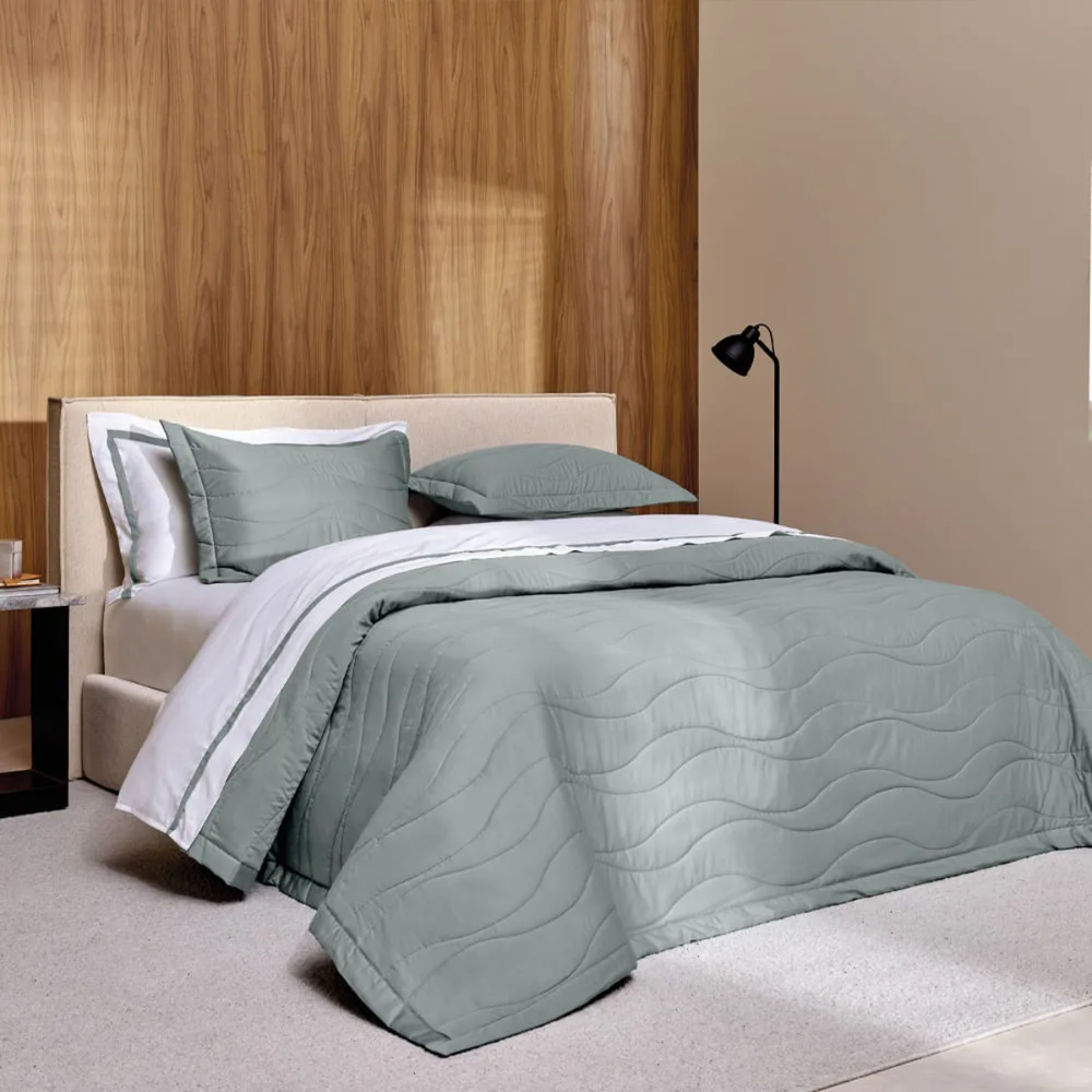 03 jogo de colcha trussardi 300 fios 100 algodao egipcio novara azul mare