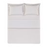 jogo de cama trussardi 300 fios cetim 100 algodao egipcio brunella branco soft rose 3