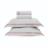 jogo de cama trussardi 300 fios cetim 100 algodao egipcio brunella branco soft rose